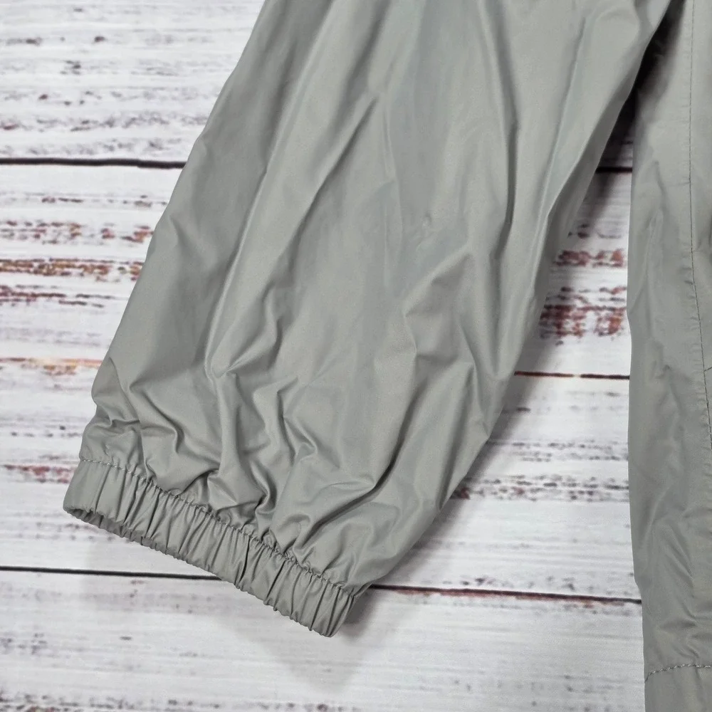 The North Face DryVent Rain Jacket Girls XL Grey Pink Exc Hooded Mesh Lined